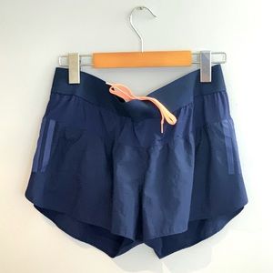 ADIDAS ADIZERO WOMENS RUNNING SHORT SMALL NAVY